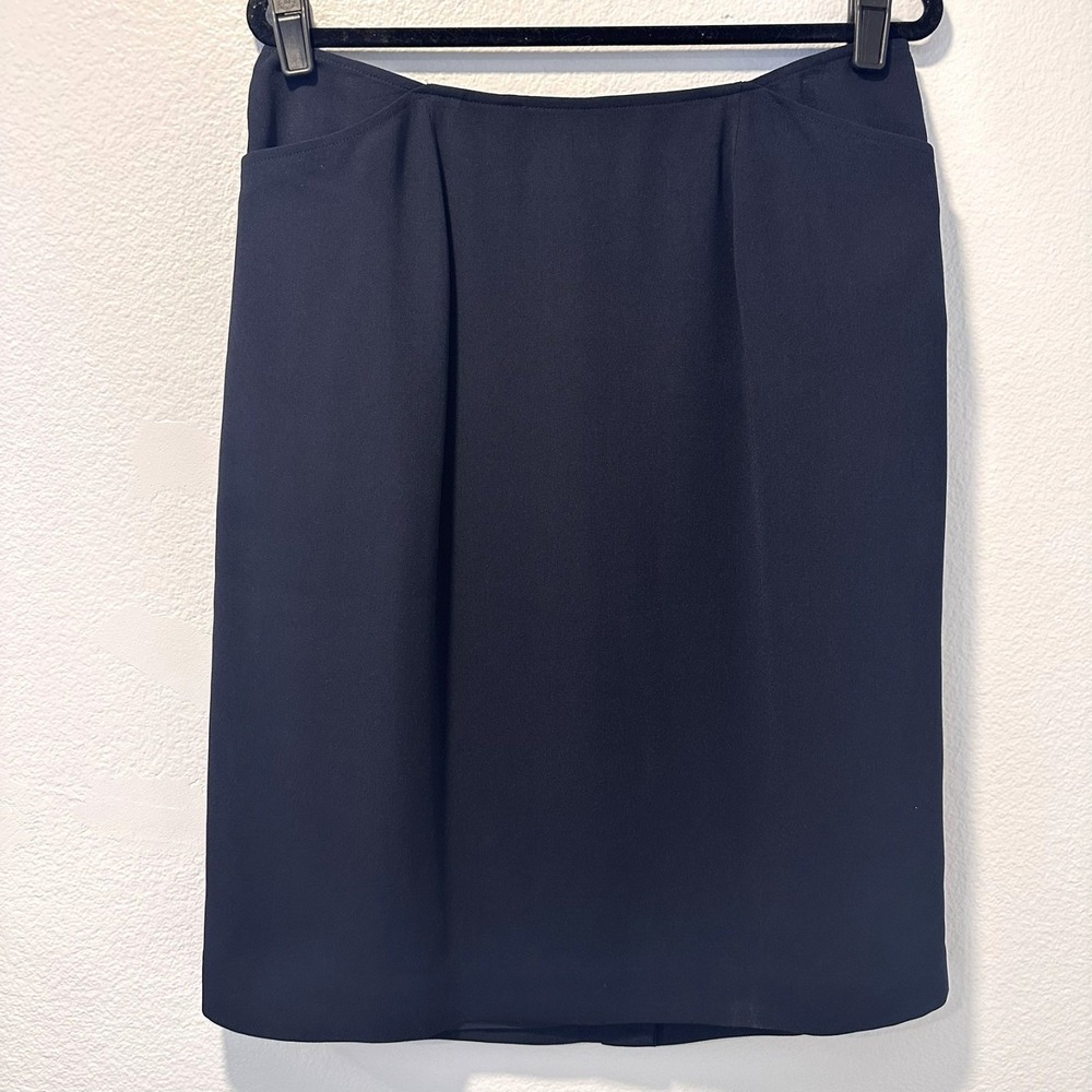 CHARTER CLUB‎ Womens Size-14W Career Pencil Skirt Lined Navy